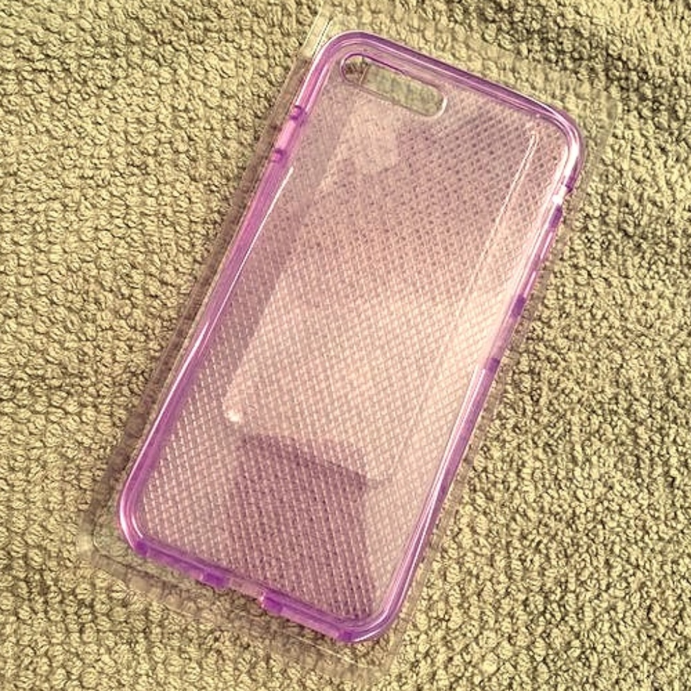 iPhone 8 Plus Purple Clear Flexible Case